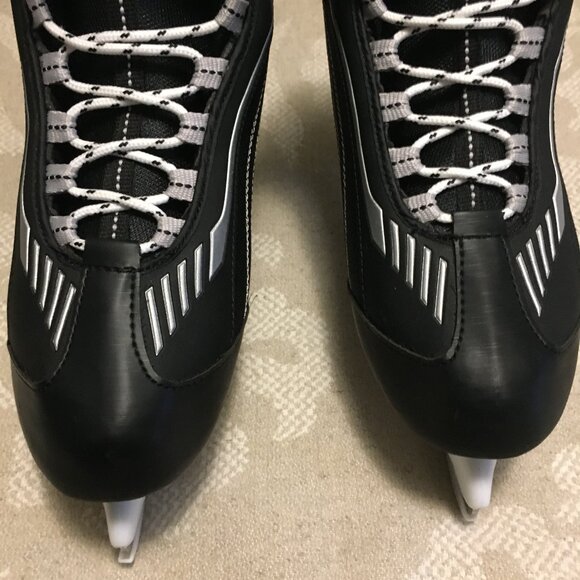 NWOT NIB Black VIC Hockey Ice Skates - Picture 6 of 14